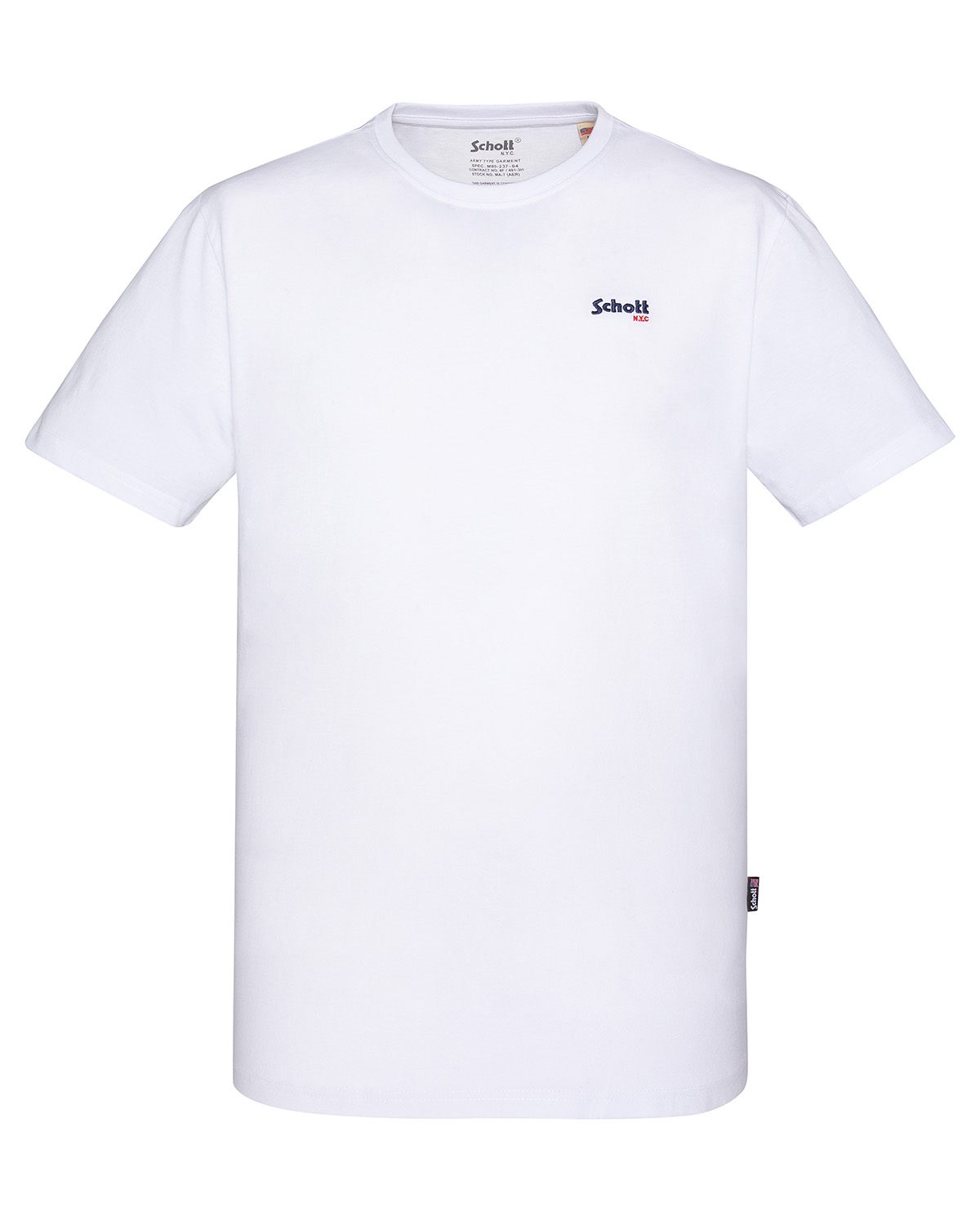 T-shirt col rond, SCHOTT