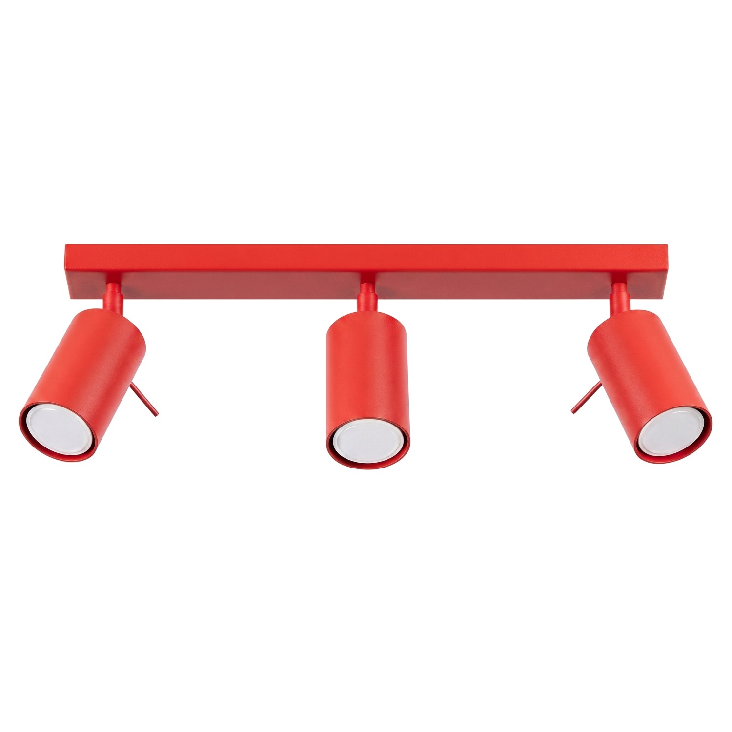 Plafonnier Acier Rouge GU10 3 RING, EDEN