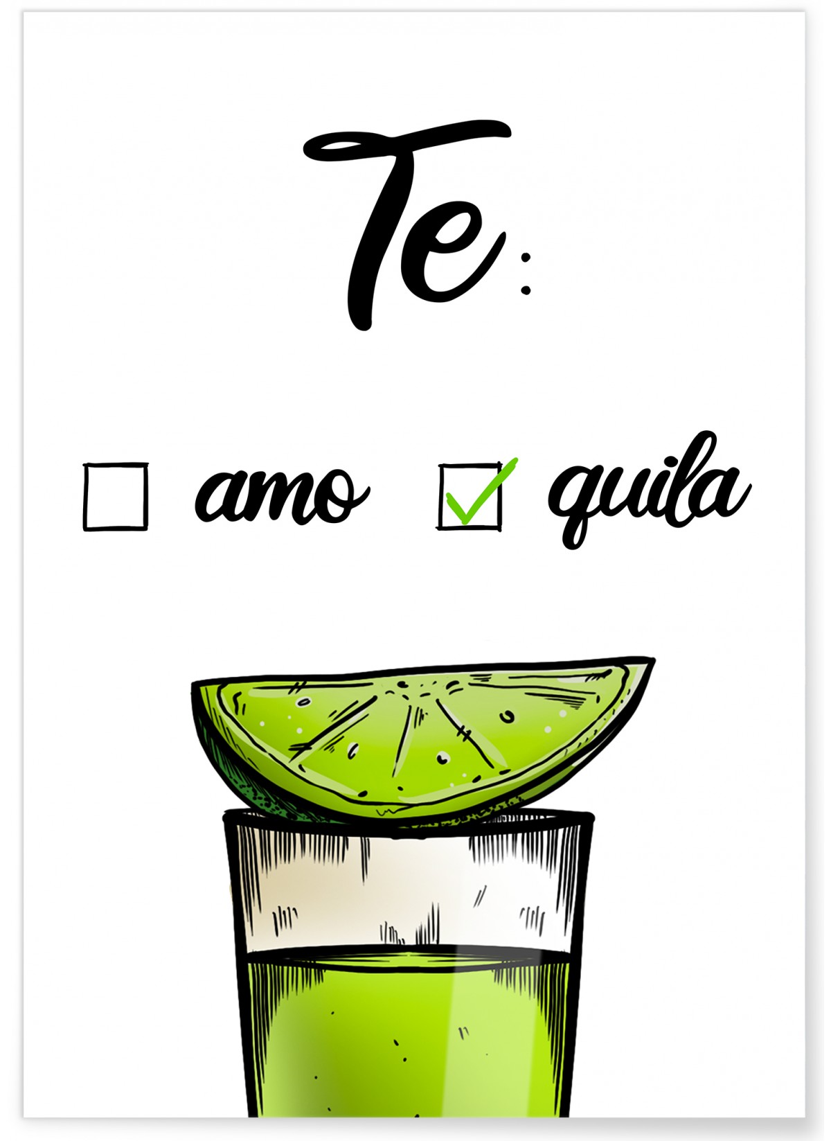 Affiche Te amo Te quila, L'AFFICHERIE
