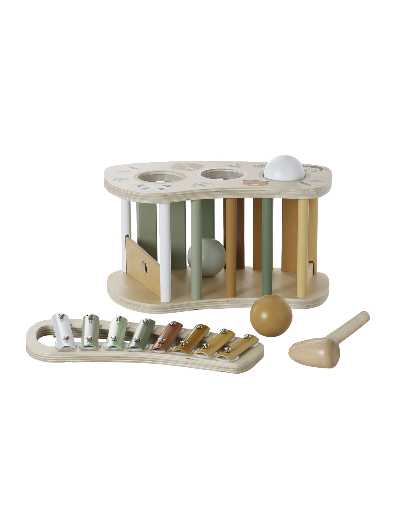 Tap tap xylophone 2 en 1 en bois, VERTBAUDET