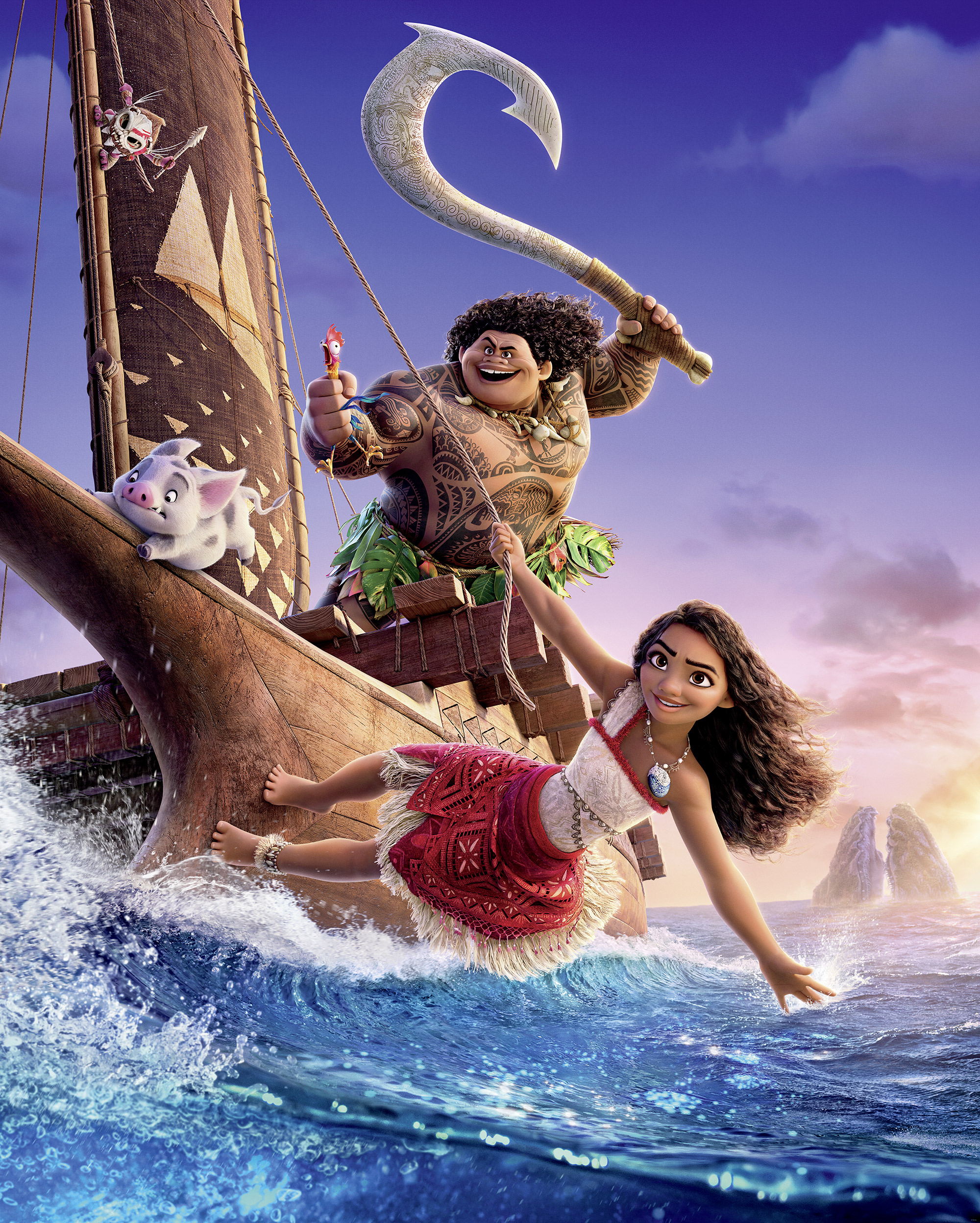 Papier peint Komar - Disney Moana 2 Feel The Ocean - 200 x 250 cm, HEXOA