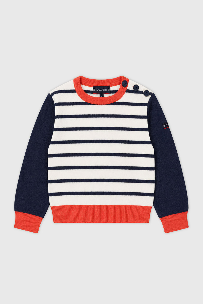 Pull marin Kids - coton et laine, ARMOR-LUX