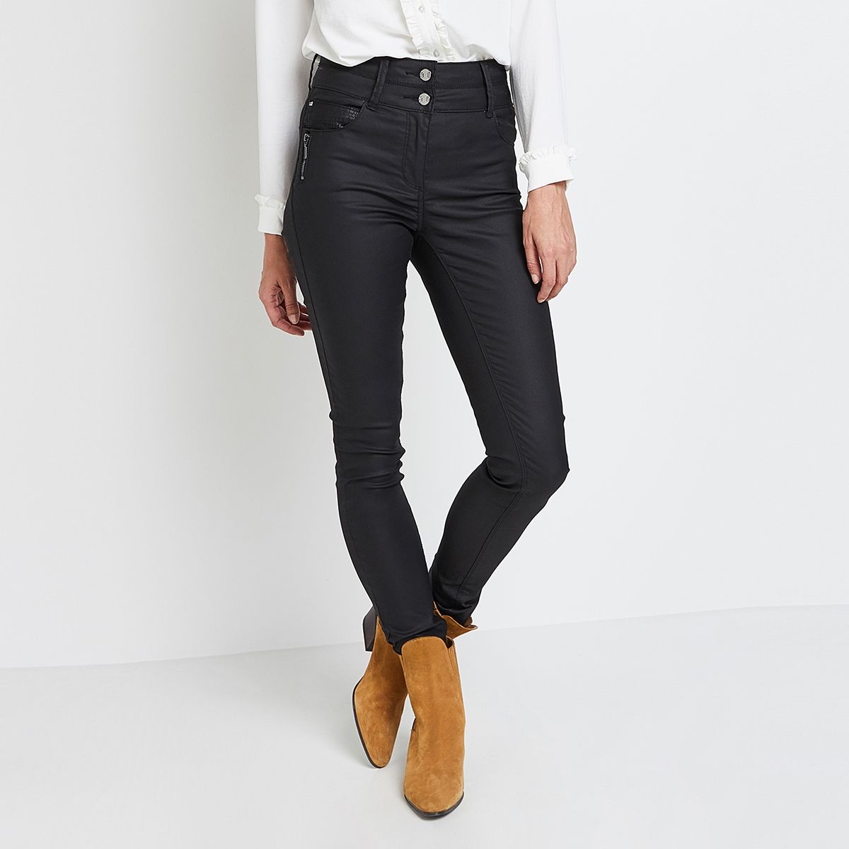 Jean slim memphis enduit noir Grain De Malice La Redoute