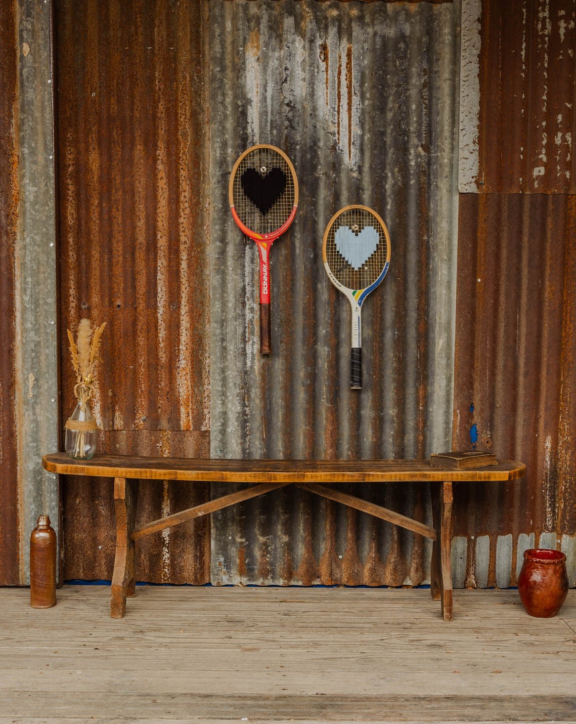 Banc en bois Antoine N°544 - Bon état, DEBONGOUT