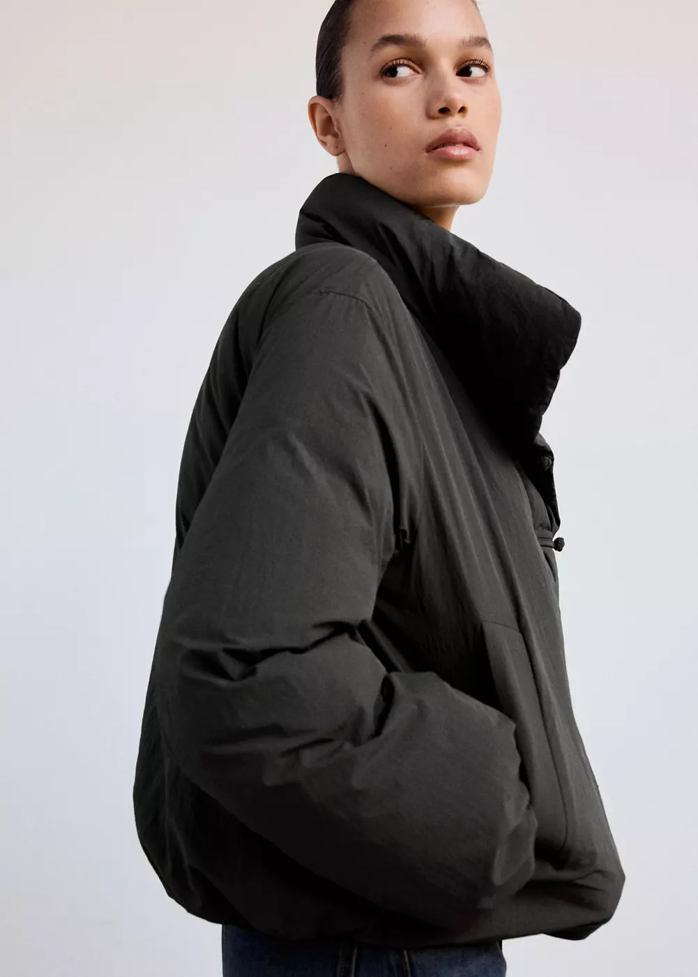 Anorak matelassé brandebourgs, MANGO