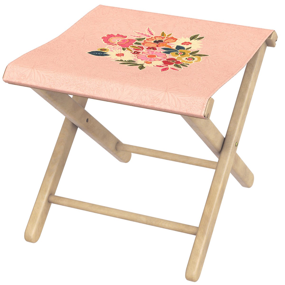 Pliant pêcheur en eucalyptus, motif fleuri, KIMIKO, VENT DE BOHÈME