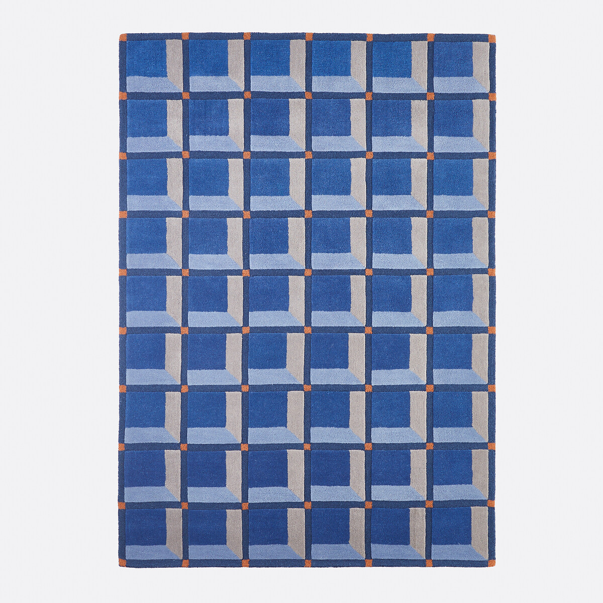 LA REDOUTE INTERIEURS Wollen vloerkleed met geometrisch motief, Kimsa