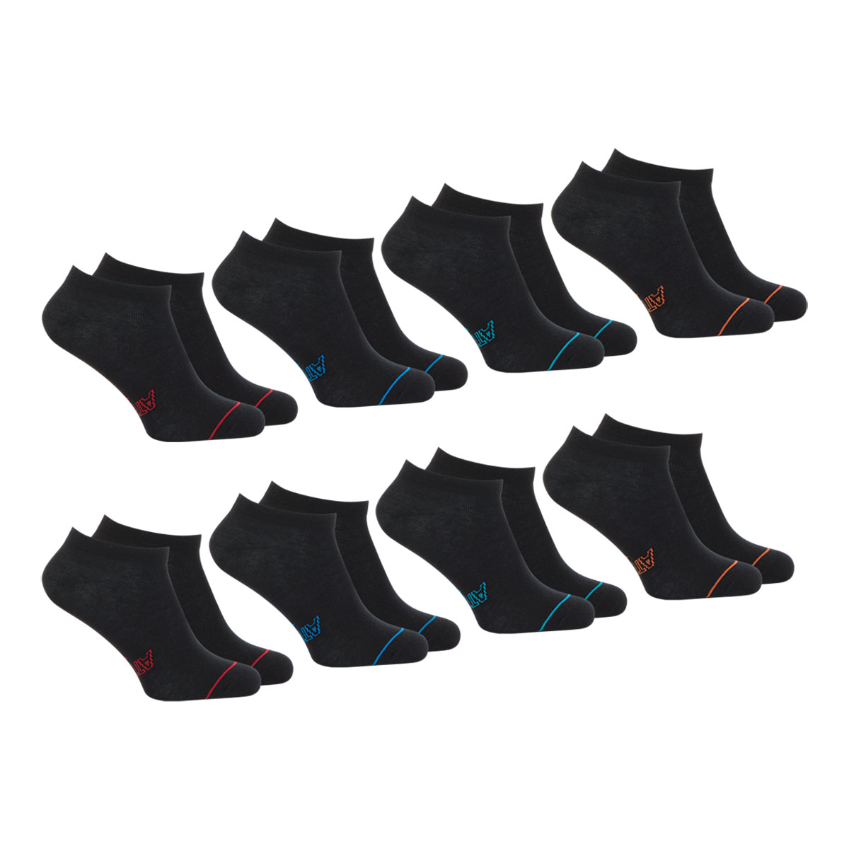 Socquettes, lot de 8 paires, low cut ecopack, ATHENA