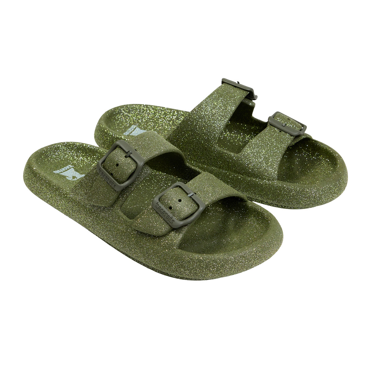 Sandales plates Enfant JESSY GLITTER - Kaki foncé - 29/30, CACATOES