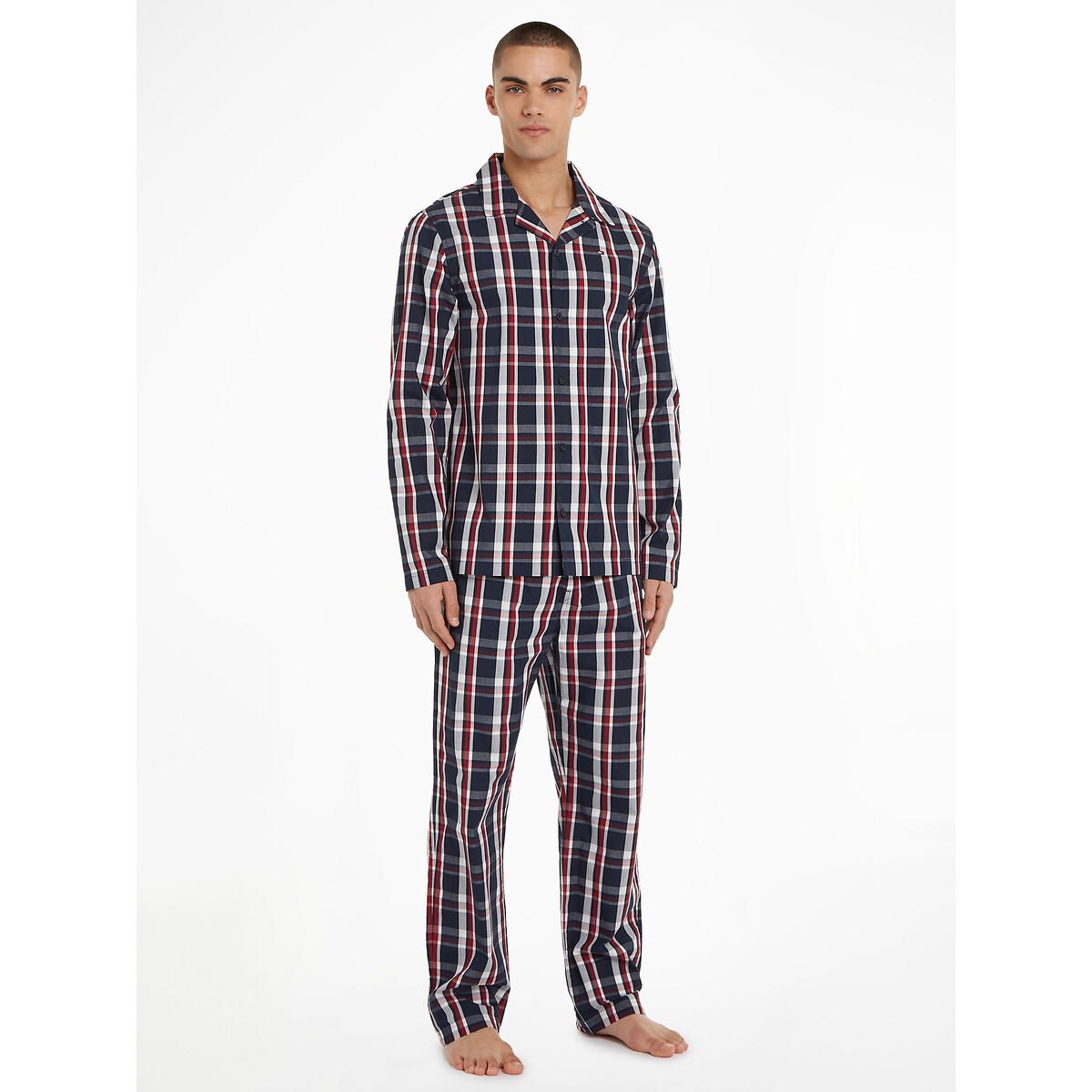 Image of Checked Cotton Pyjamas