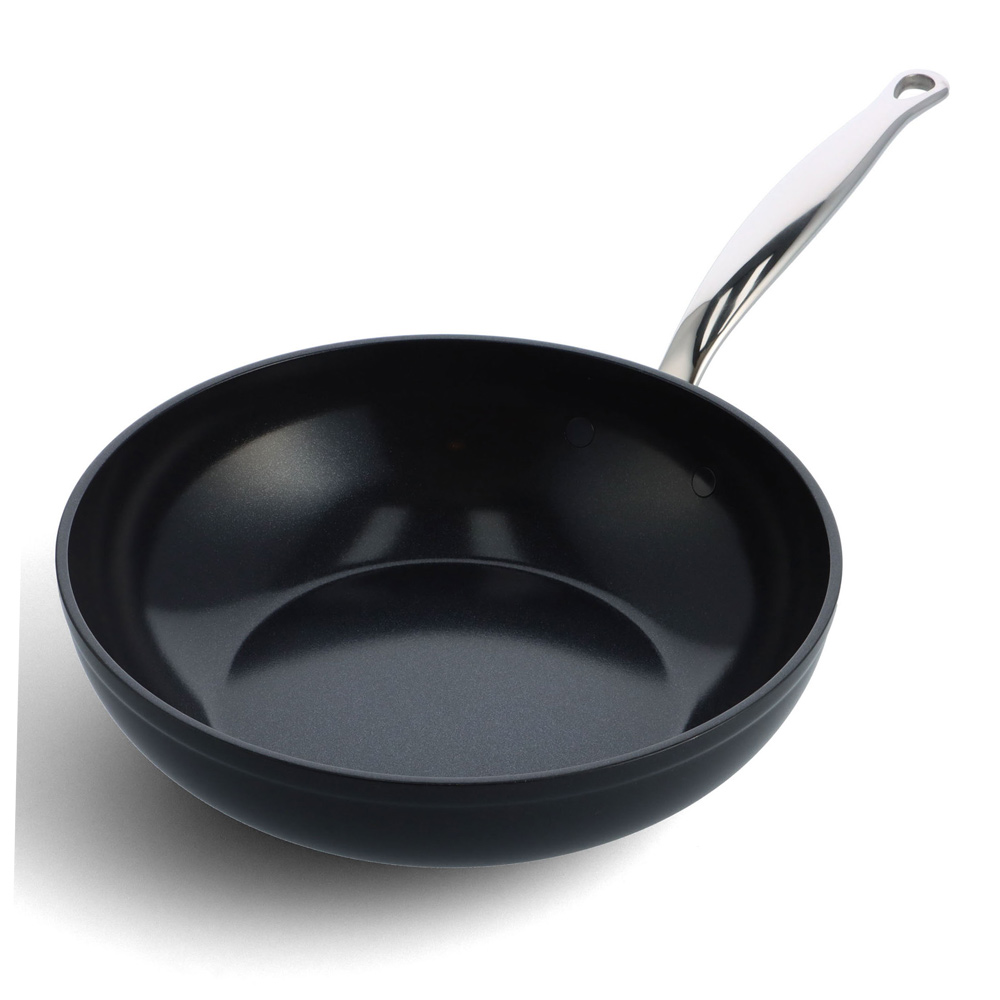 Wok 28 cm aluminium forgé revêtement céramique - Barcelona Pro, GREENPAN