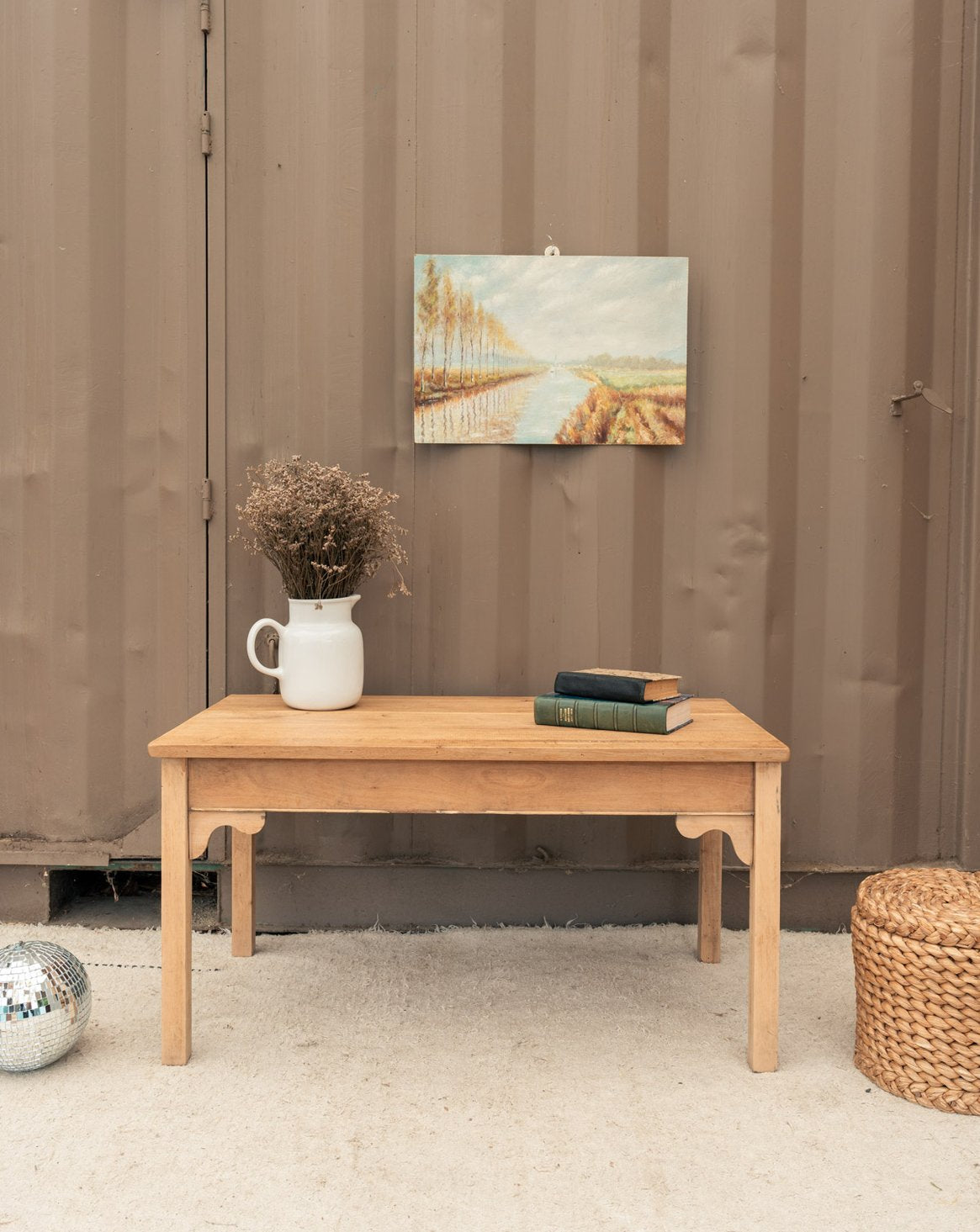 Table basse en chêne Léonie N°1587 - Bon état, DEBONGOUT
