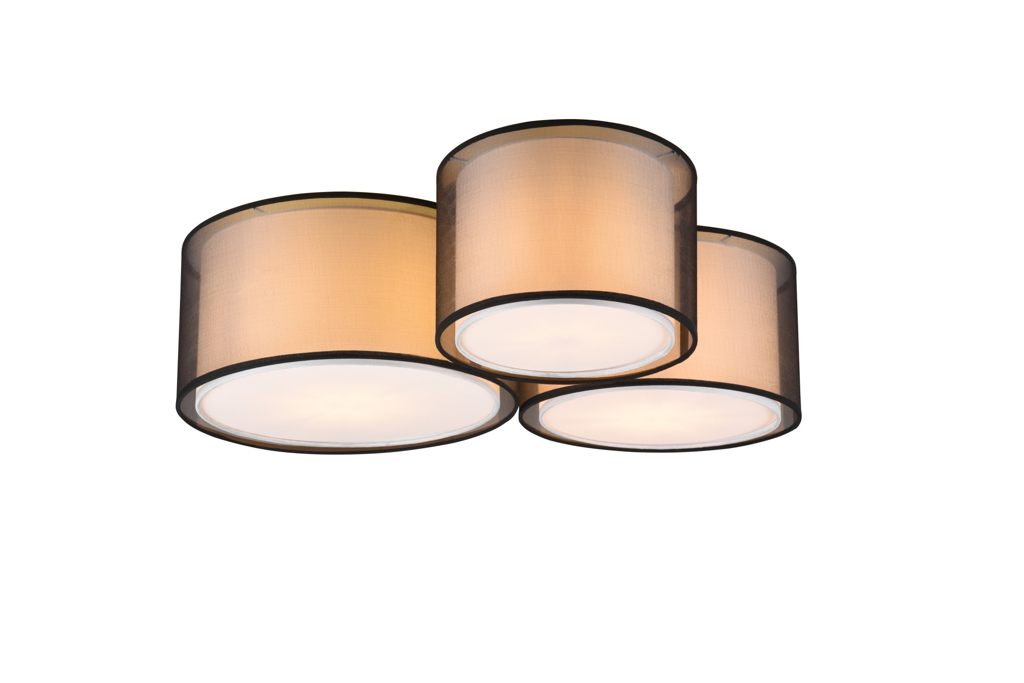 Plafonnier design en tissu, BURTON, TRIO
