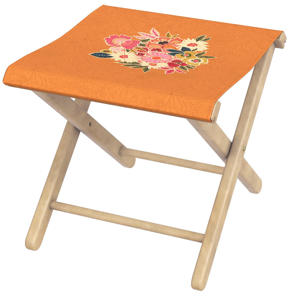Pliant pêcheur en eucalyptus, motif fleuri, KIMIKO, VENT DE BOHÈME