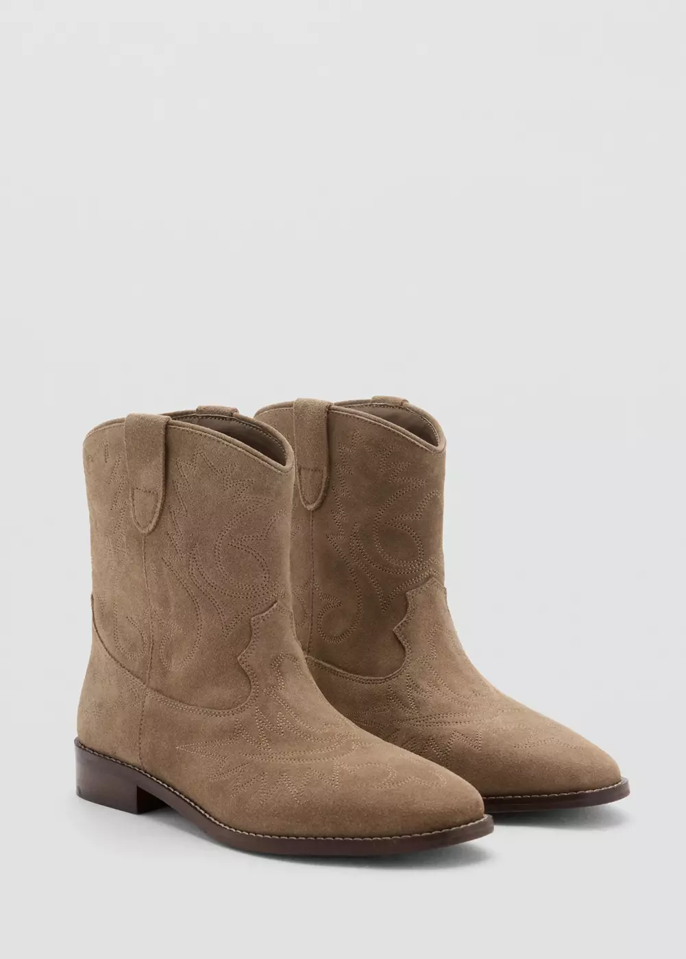 Bottines cuir et croûte de cuir, MANGO TEEN