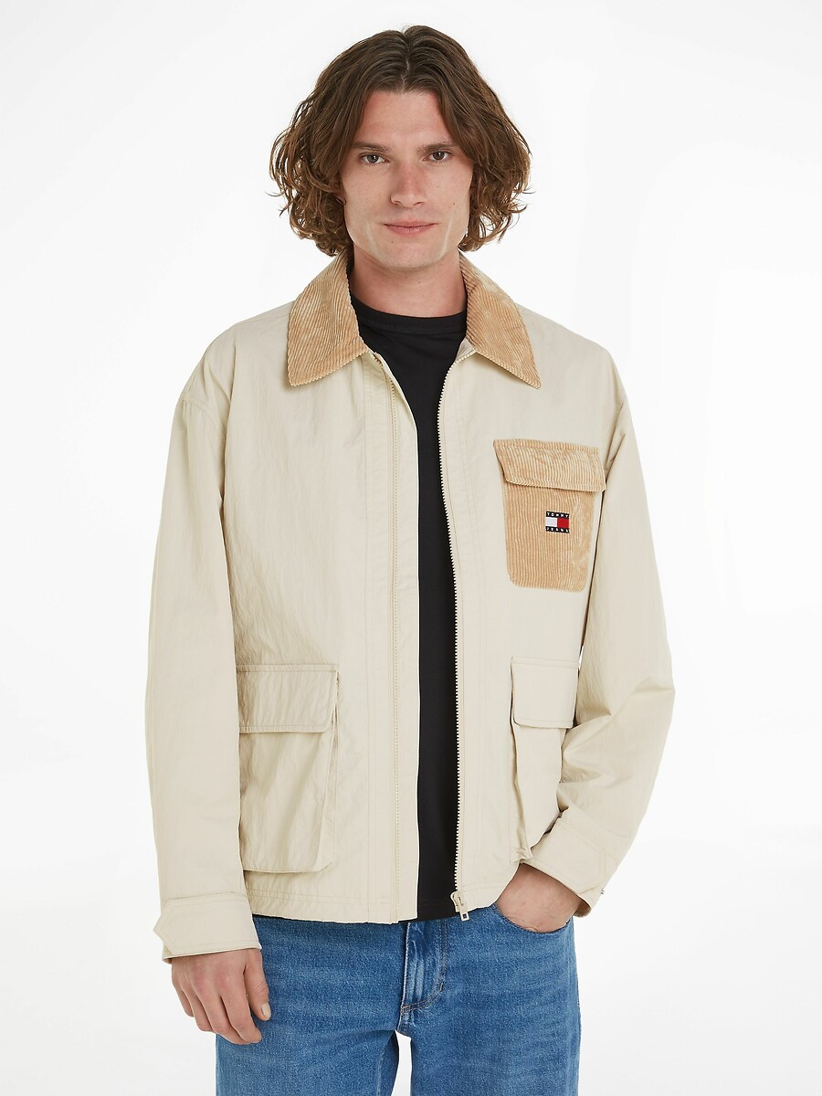 Veste bi-matière à poches velours, TOMMY JEANS