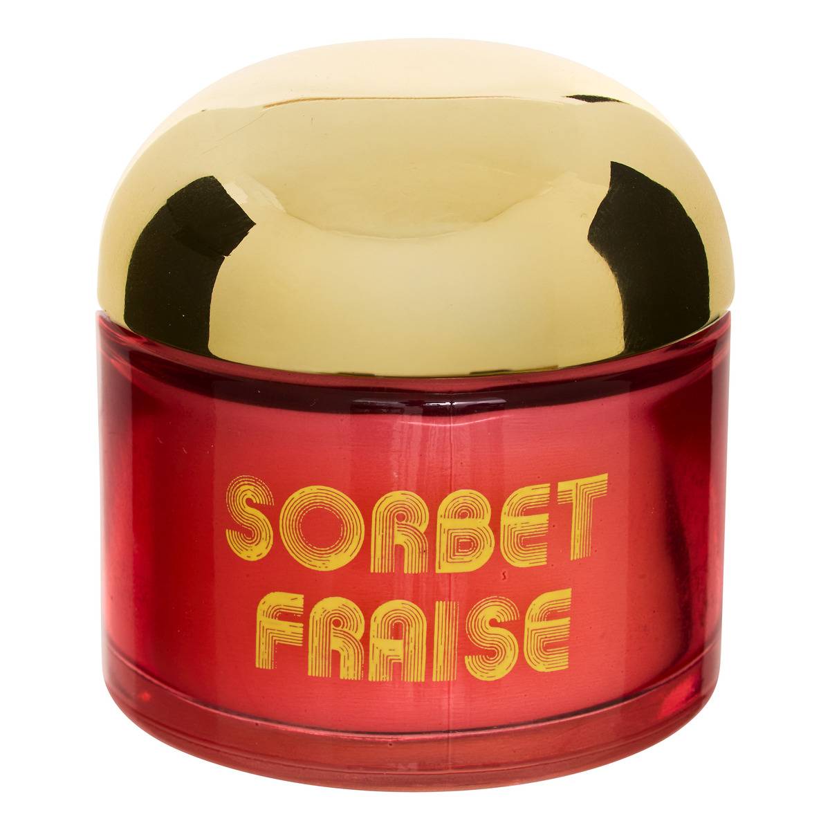Bougie parfumée 50g pot en verre coloré SORBET, ATMOSPHERA