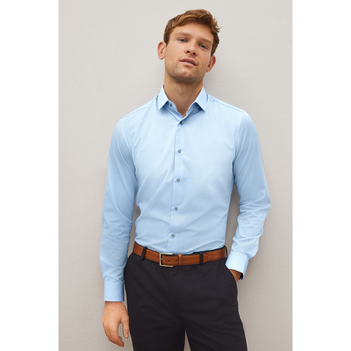 Chemise à double manchette facile d'entretien, NEXT