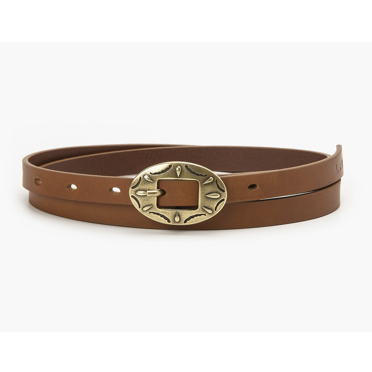 Ceinture fine outlet marron