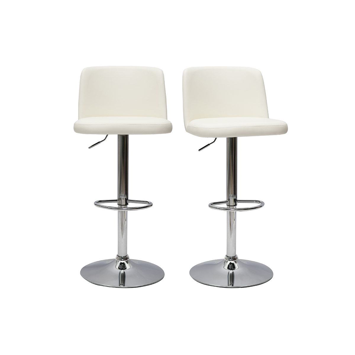 Tabourets de bar design réglables ajustables (lot de 2) MONTI, MILIBOO
