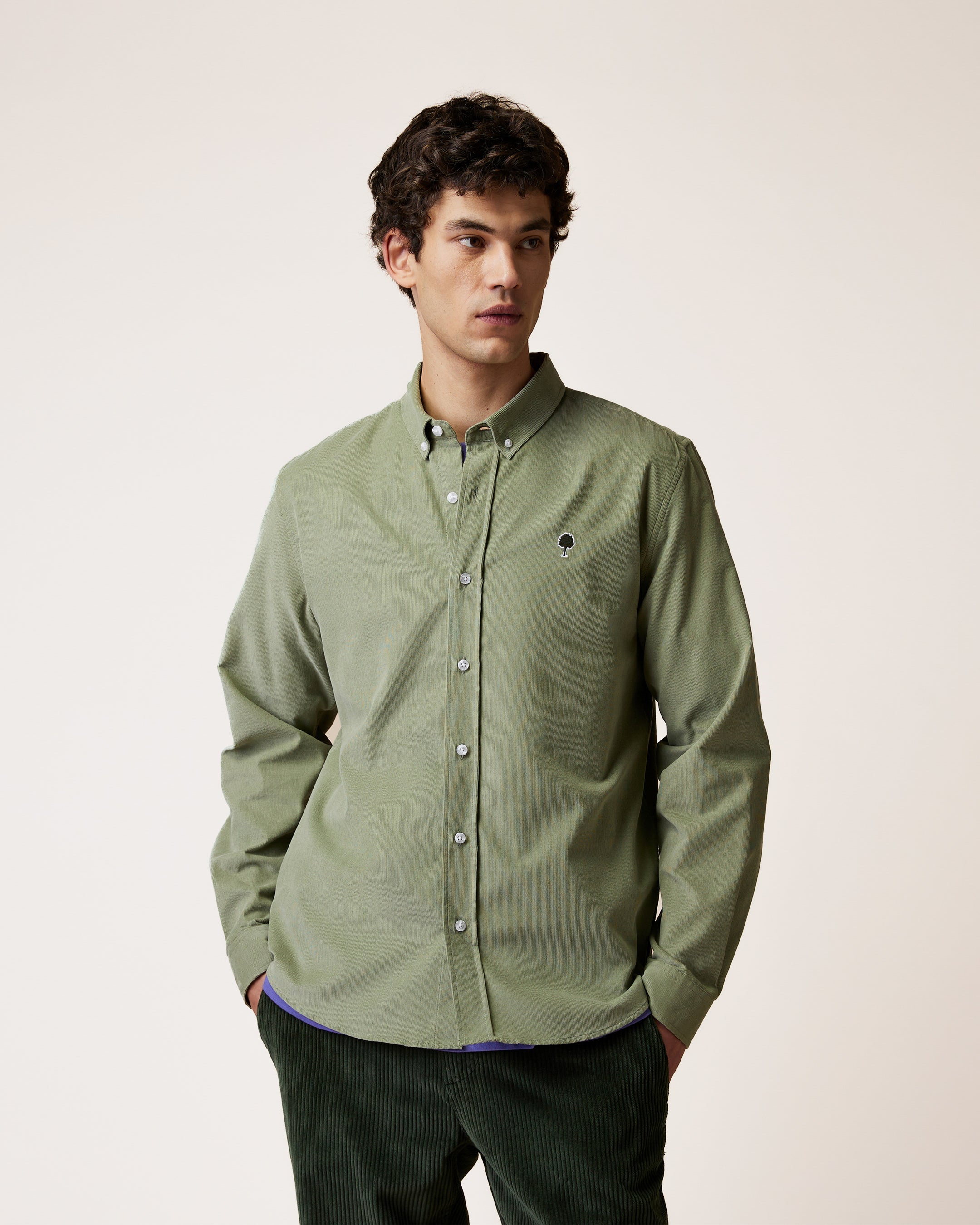 Chemise en velours côtelé, FAGUO