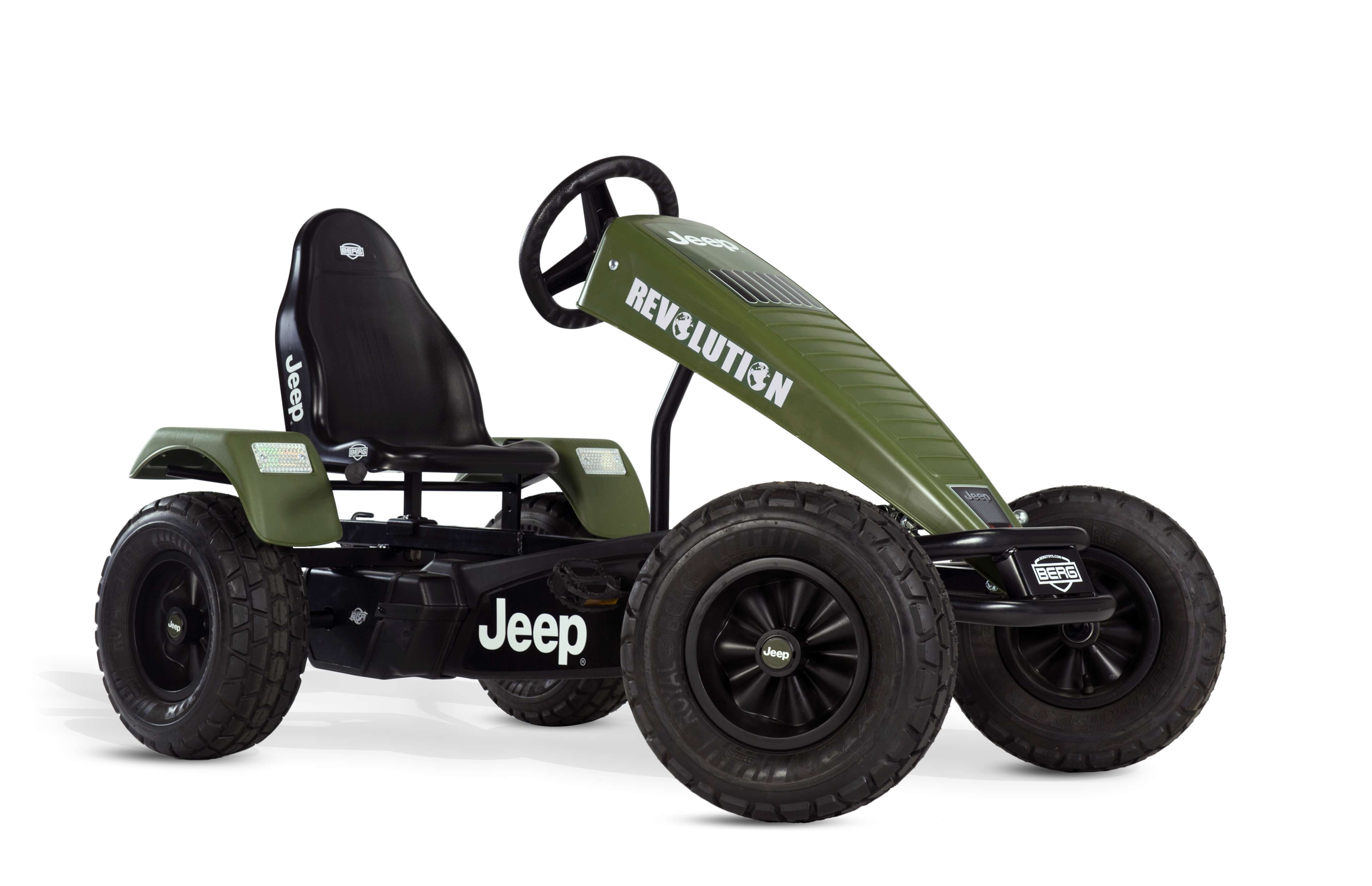 Kart à Pédales pour Enfants, 5+ Ans, Jeep Revolution XXL BFR, BERG TOYS