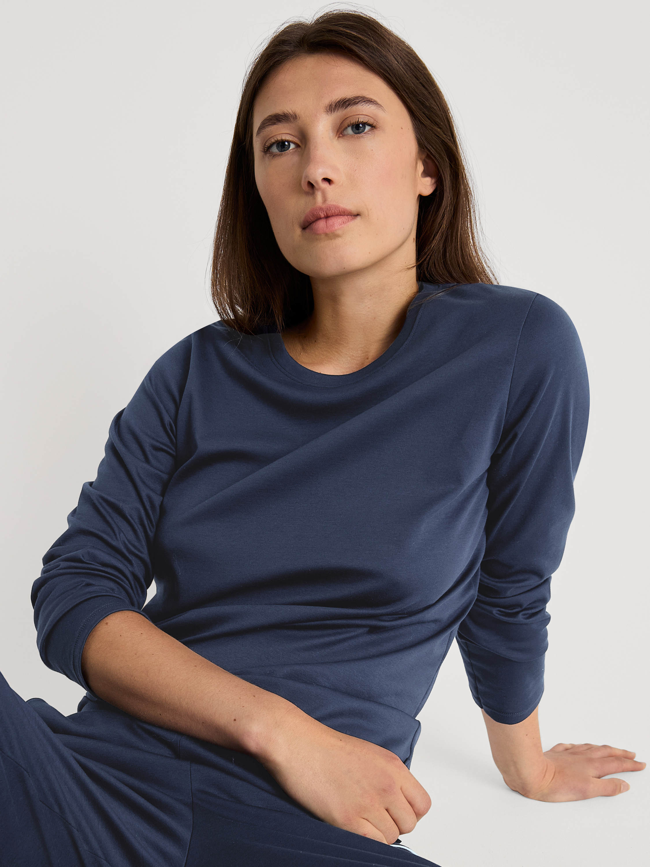 T-shirt à manches longues manches longues Coton FAVOURITES COSY, CALIDA