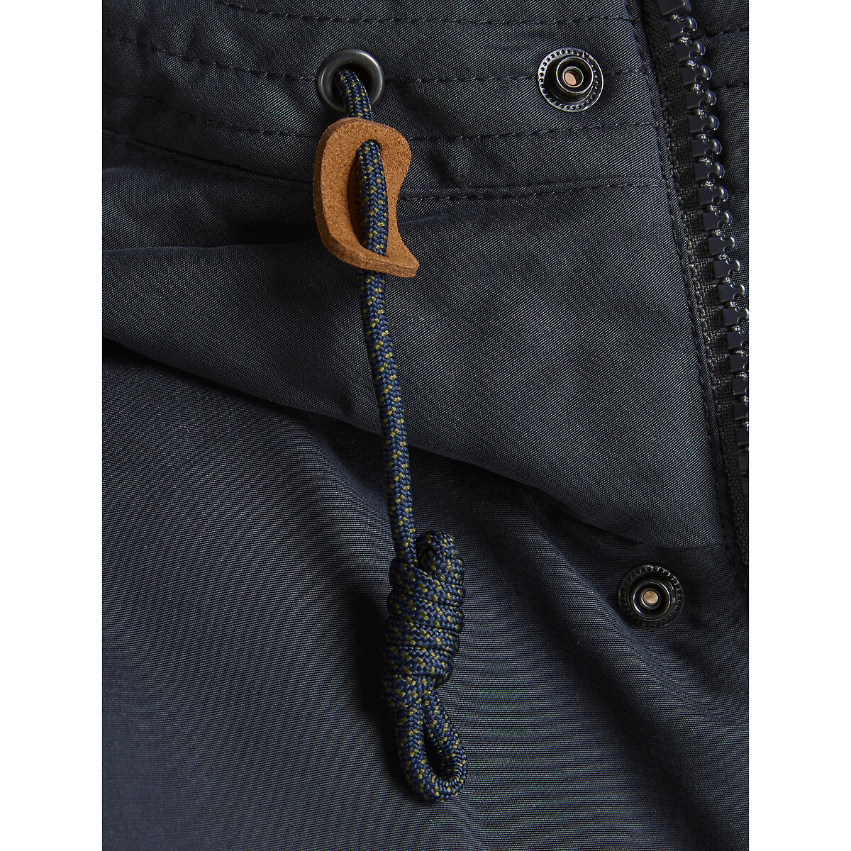 Abrigo con cremallera y capucha clifford azul marino Jack \u0026 Jones | La  Redoute