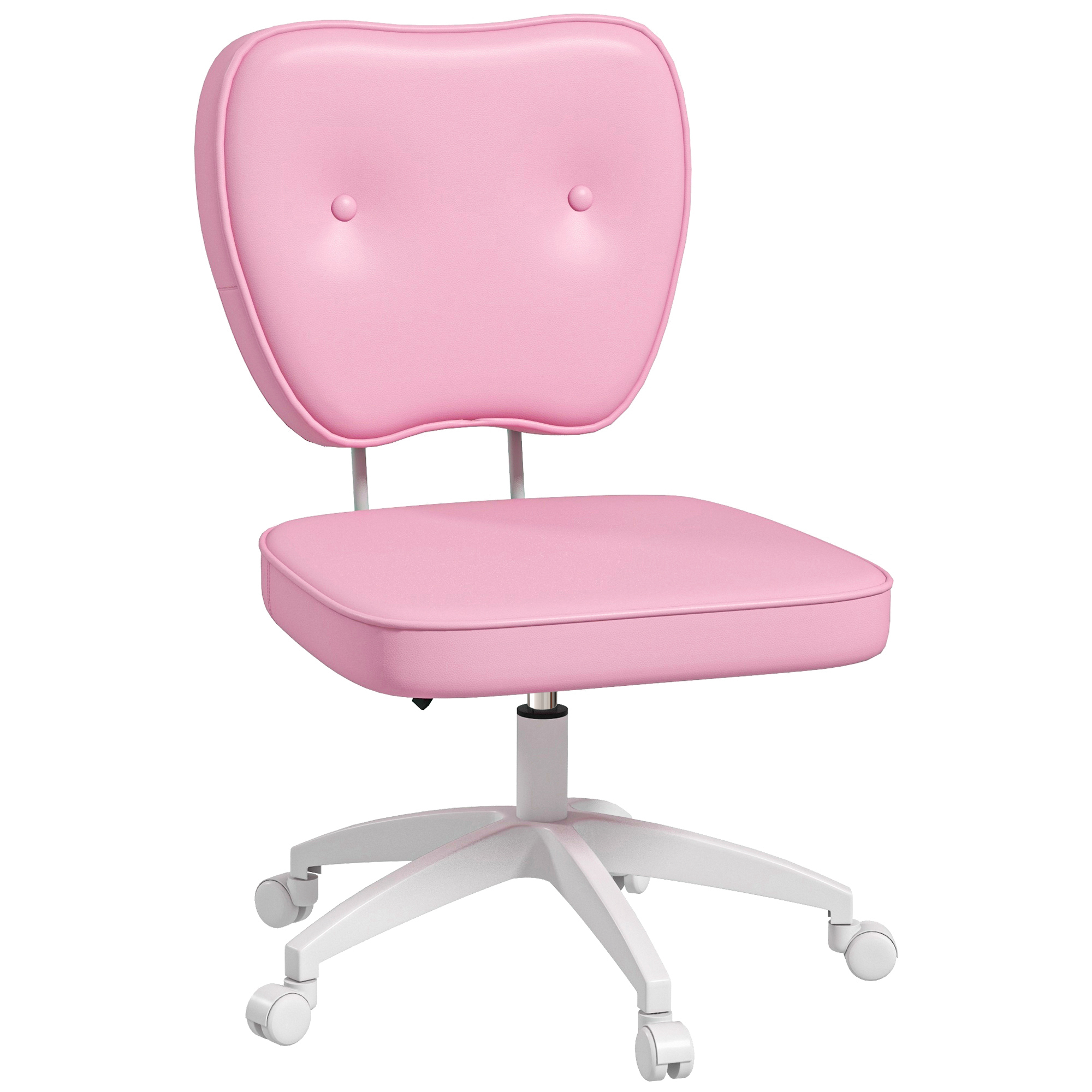 Chaise de bureau Polyuréthane Rose, HOMCOM