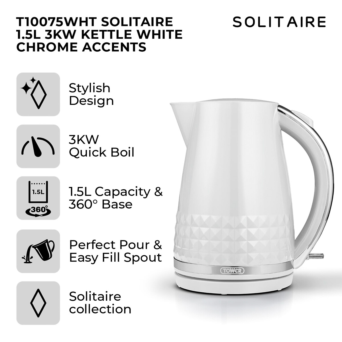 Sunbeam store chrome kettle