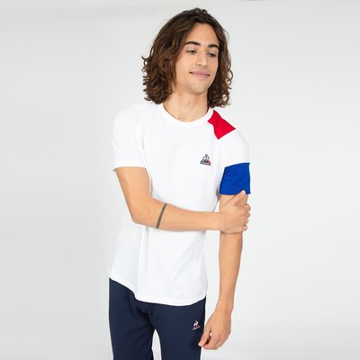 Cotton Crew Neck T-Shirt with Short Sleeves LE COQ SPORTIF