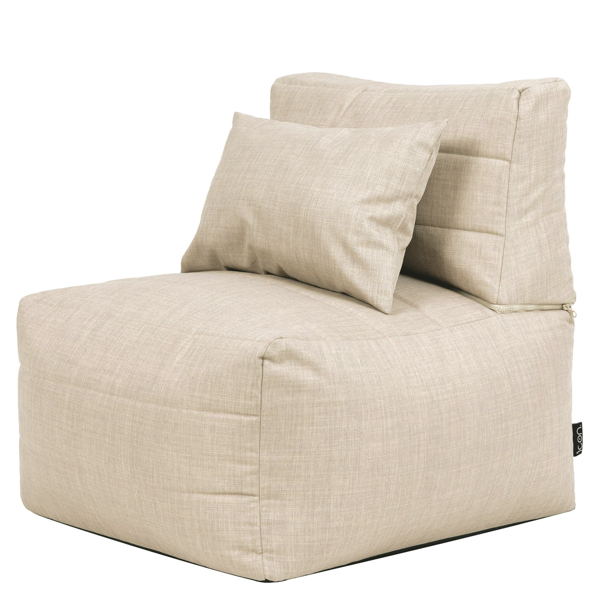 Pouf fauteuil modulaire en tissu tissé d'intérieur et d'extérieur Oeko-Tex® - NOA, ICON