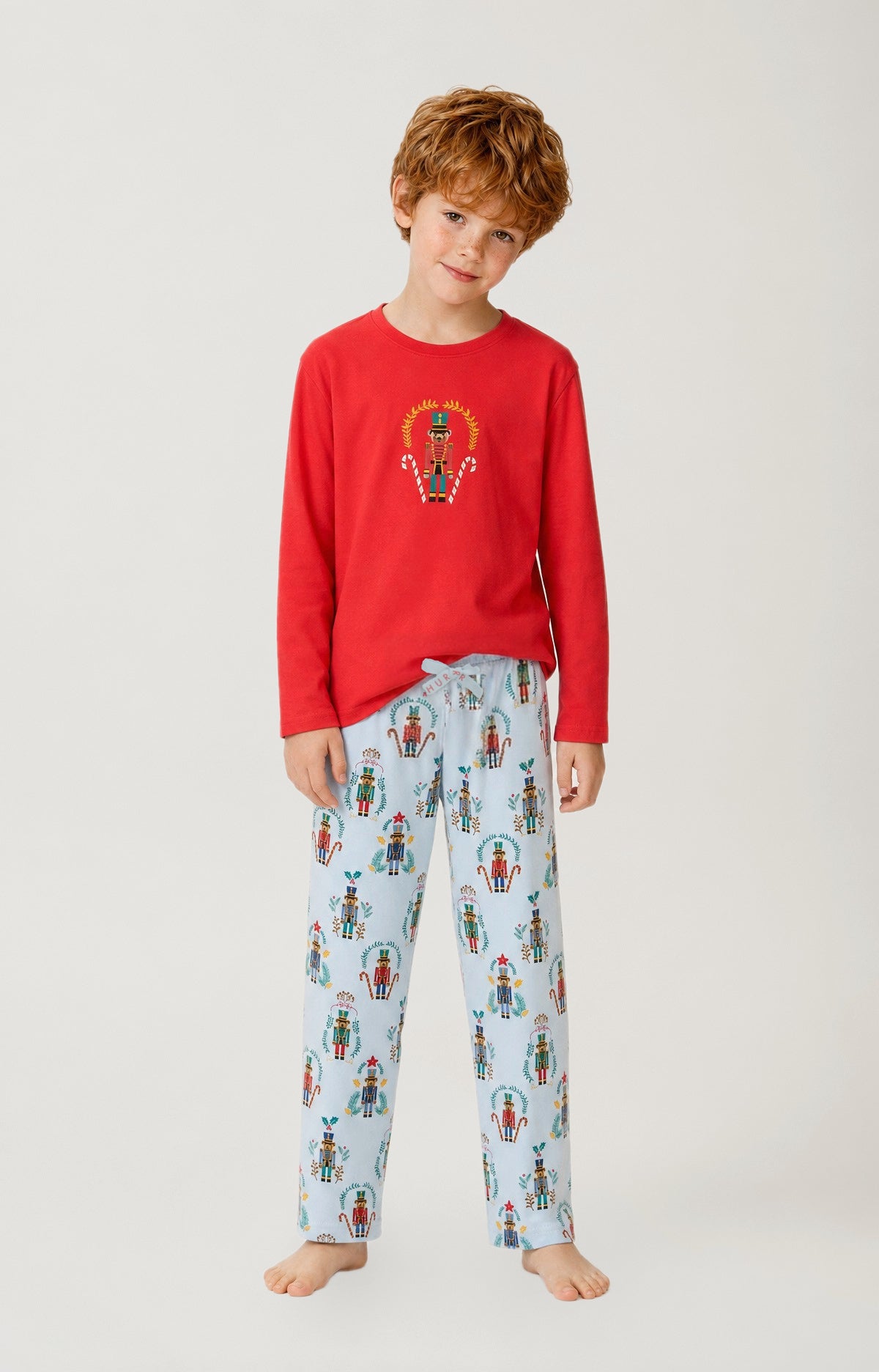 Pyjama enfant en jersey de coton épais imprimé Casse-noisette, ARTHUR