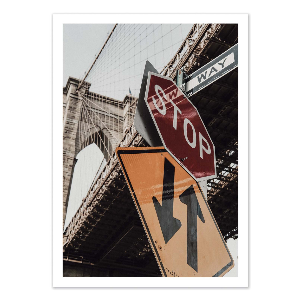 Affiche d'art - Brooklyn Bridge Stop - Rikard Martin, WALL EDITIONS