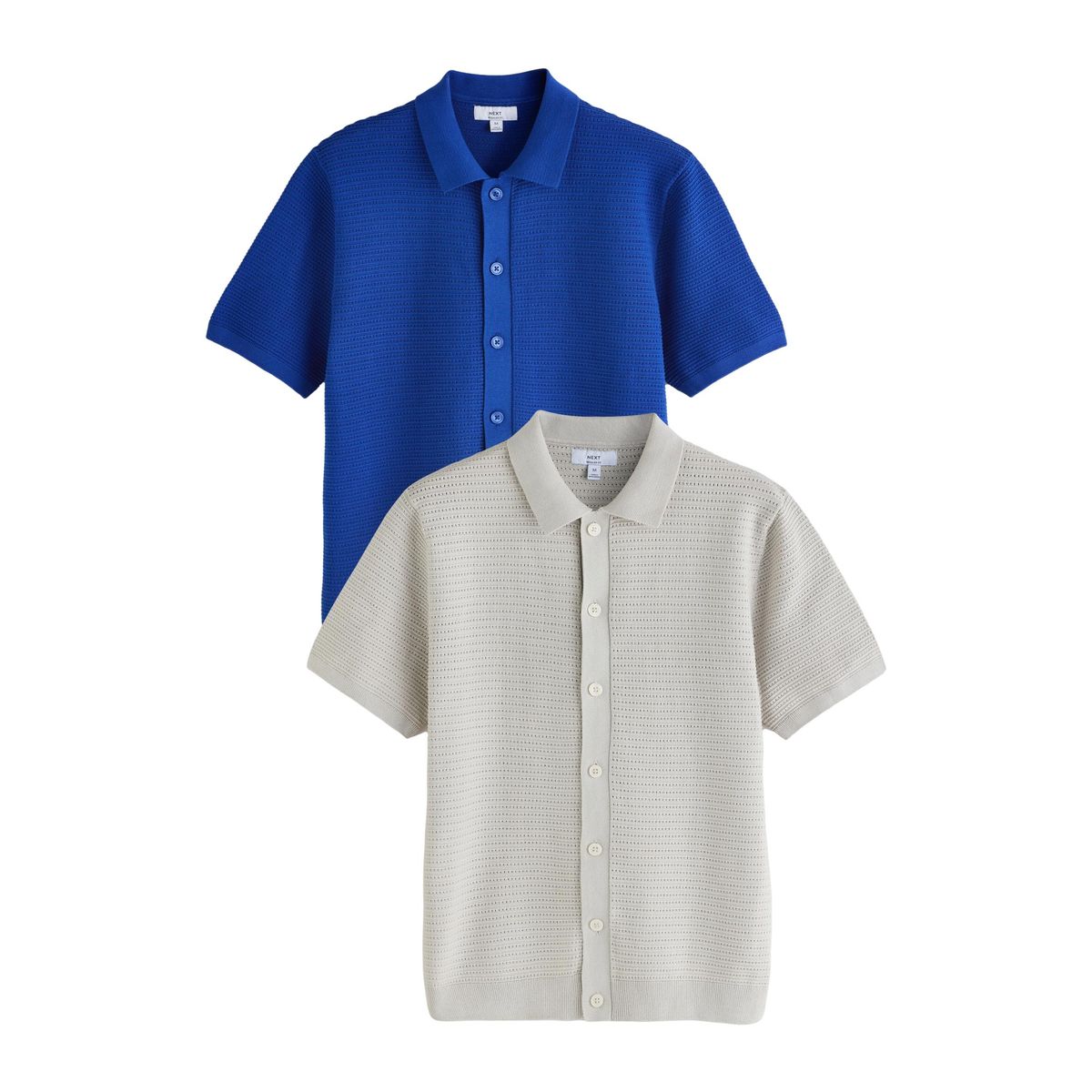 Chemise en maille texturée, lot de 2, NEXT