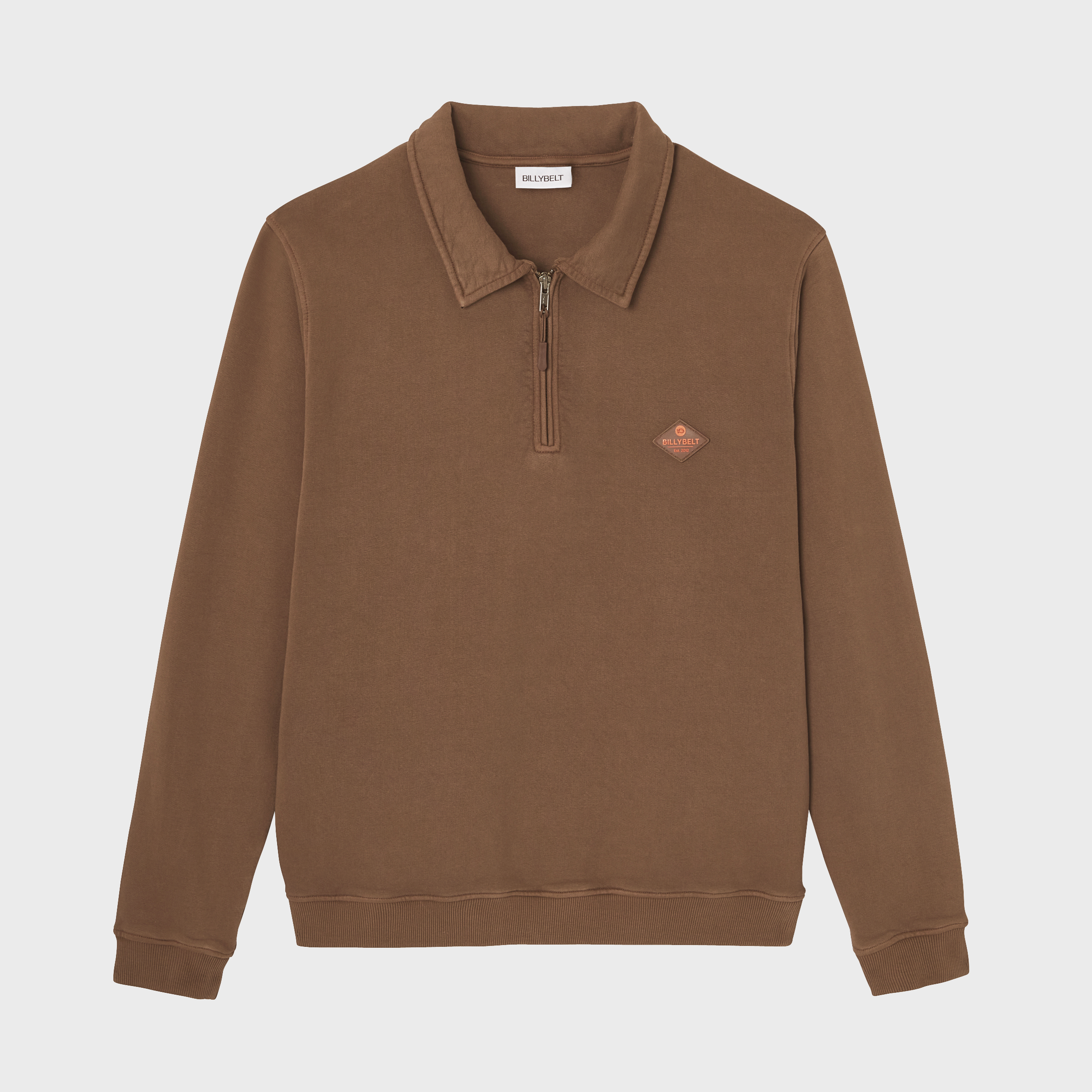 Sweatshirt en coton biologique à col ZIPPE, BILLYBELT