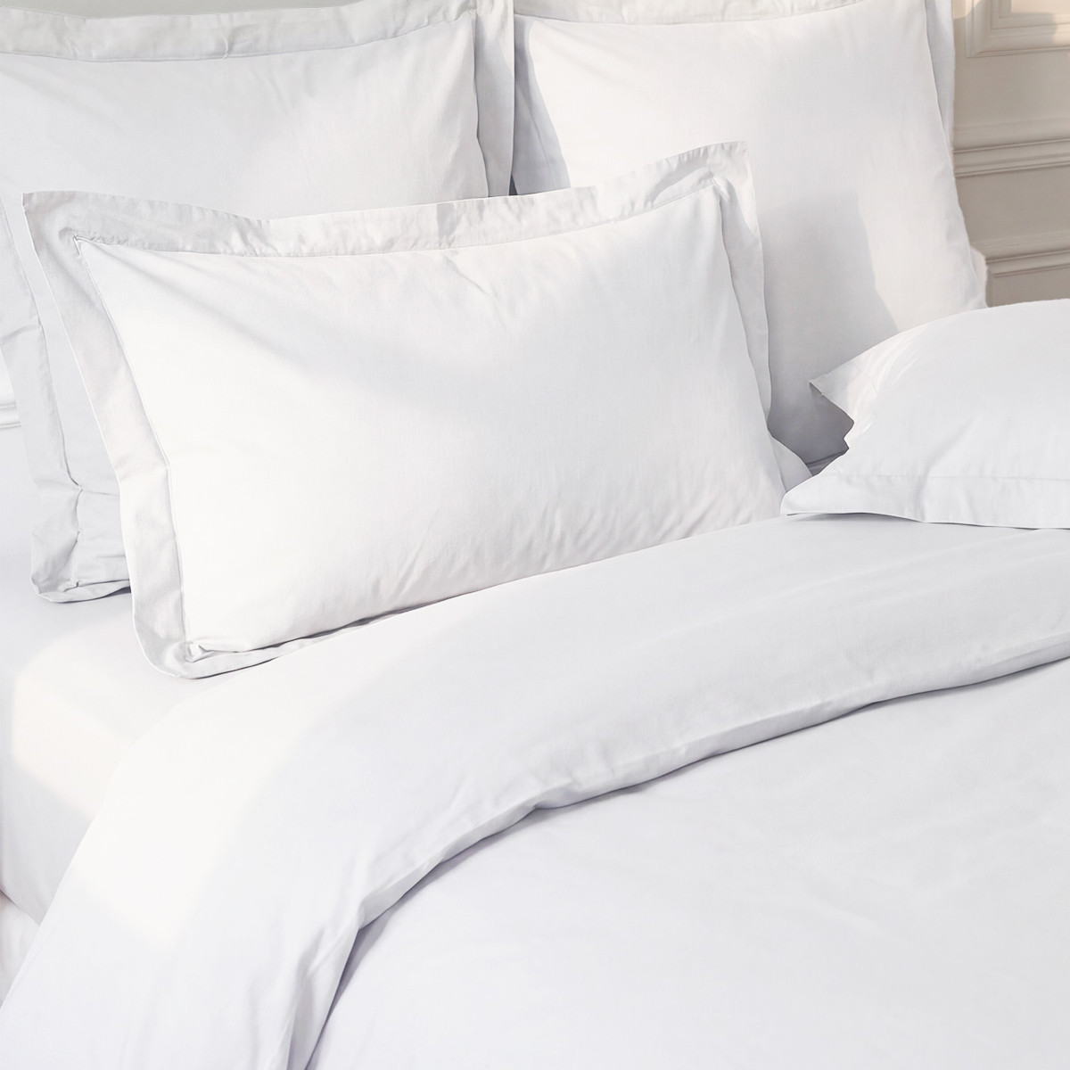 Sensei Maison Lot De 2 Taies D'Oreiller Percale De Coton 50x70 Cm - Taupe