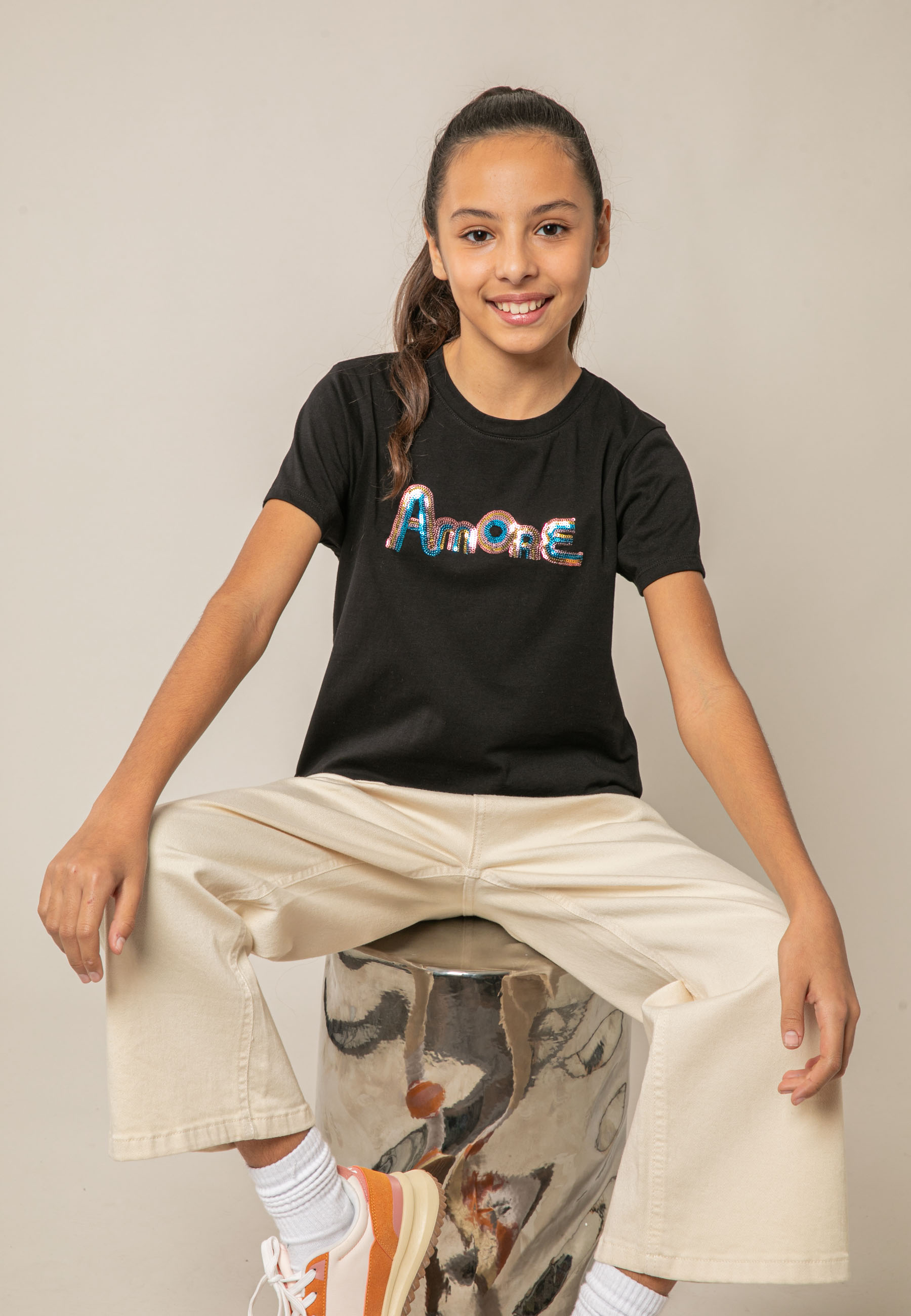T-shirt fille en coton SPARKY, DEELUXE