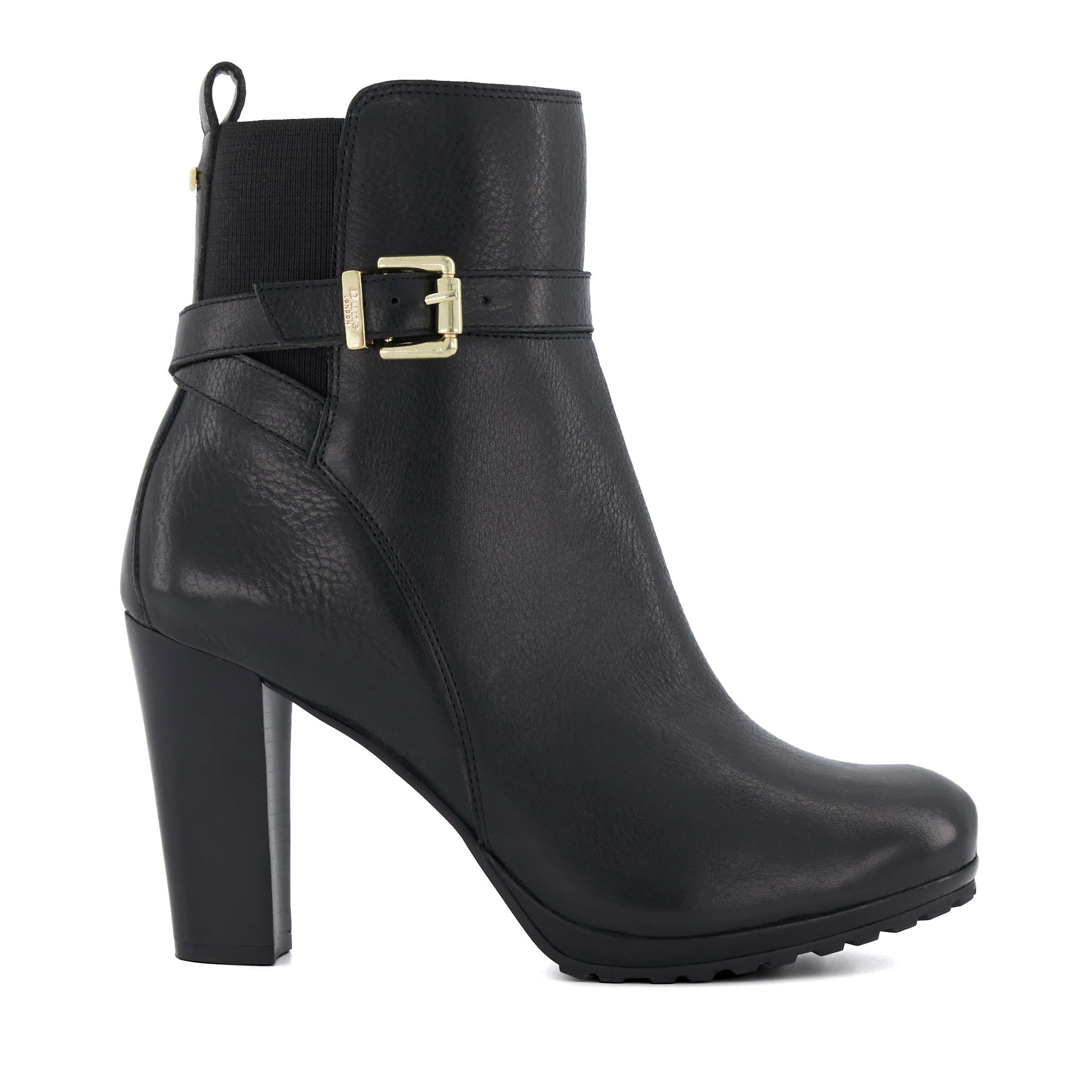 Talons Dune London - Noir, Cuir Synthétique Clouté - Pointure 37 - Talons Hauts