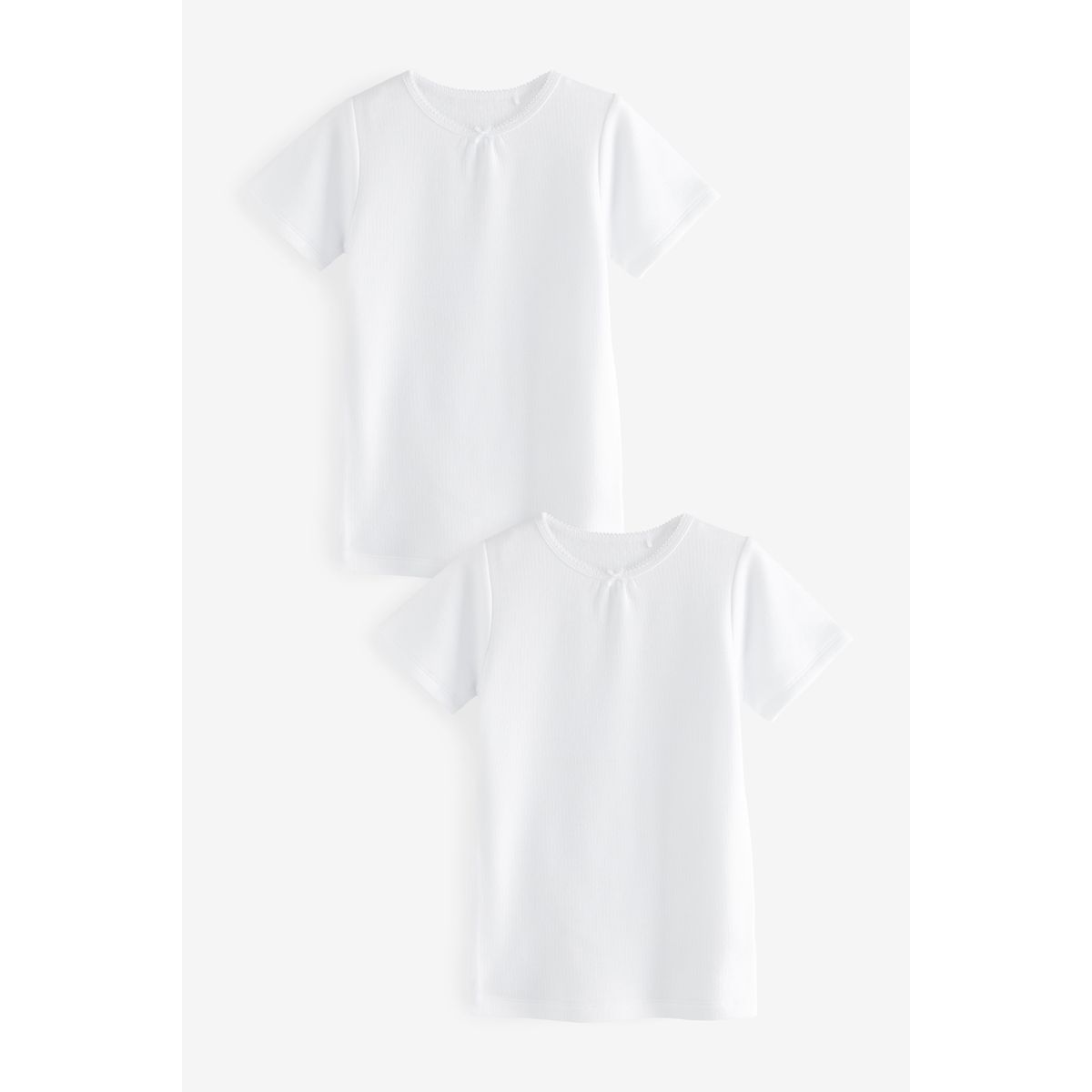 T-shirts thermiques à col nœud, lot de 2, NEXT