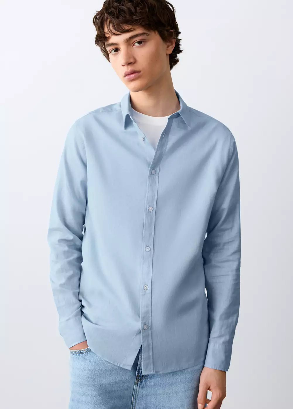 Chemise lin boutons, MANGO TEEN