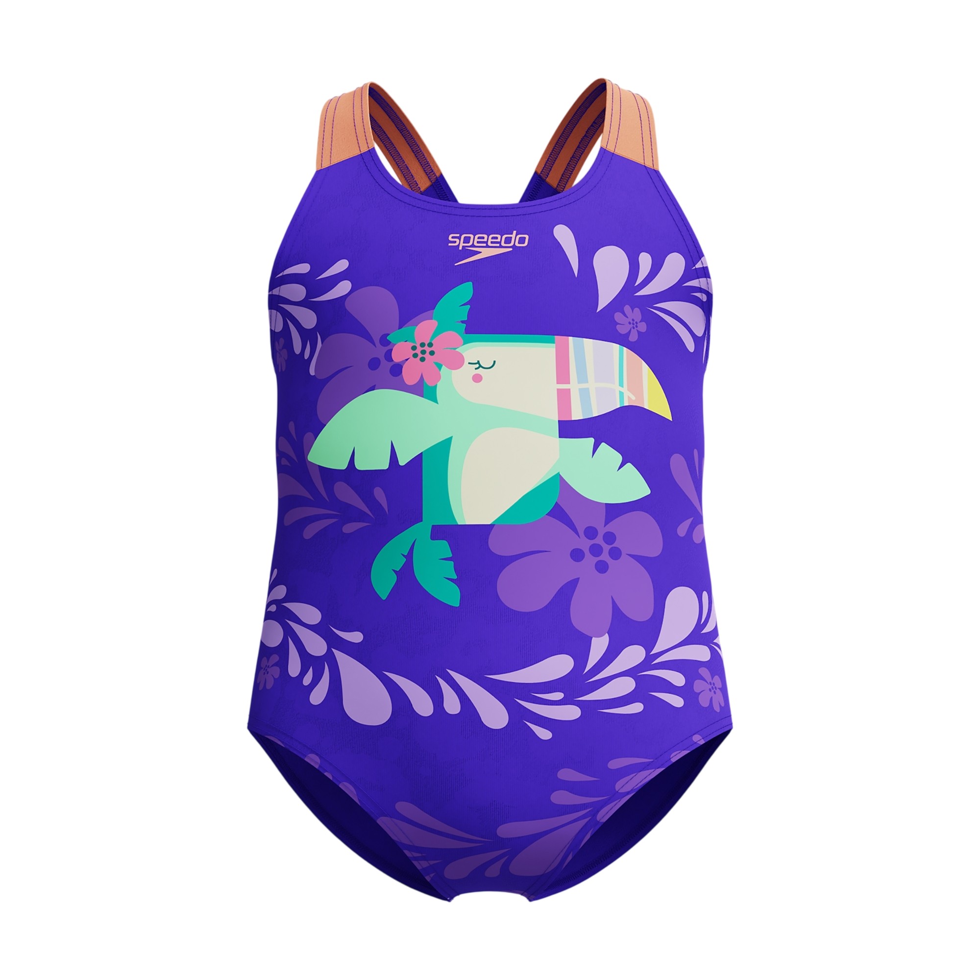 Maillot de bain 1 pièce motif/style imprimé numérique, SPEEDO