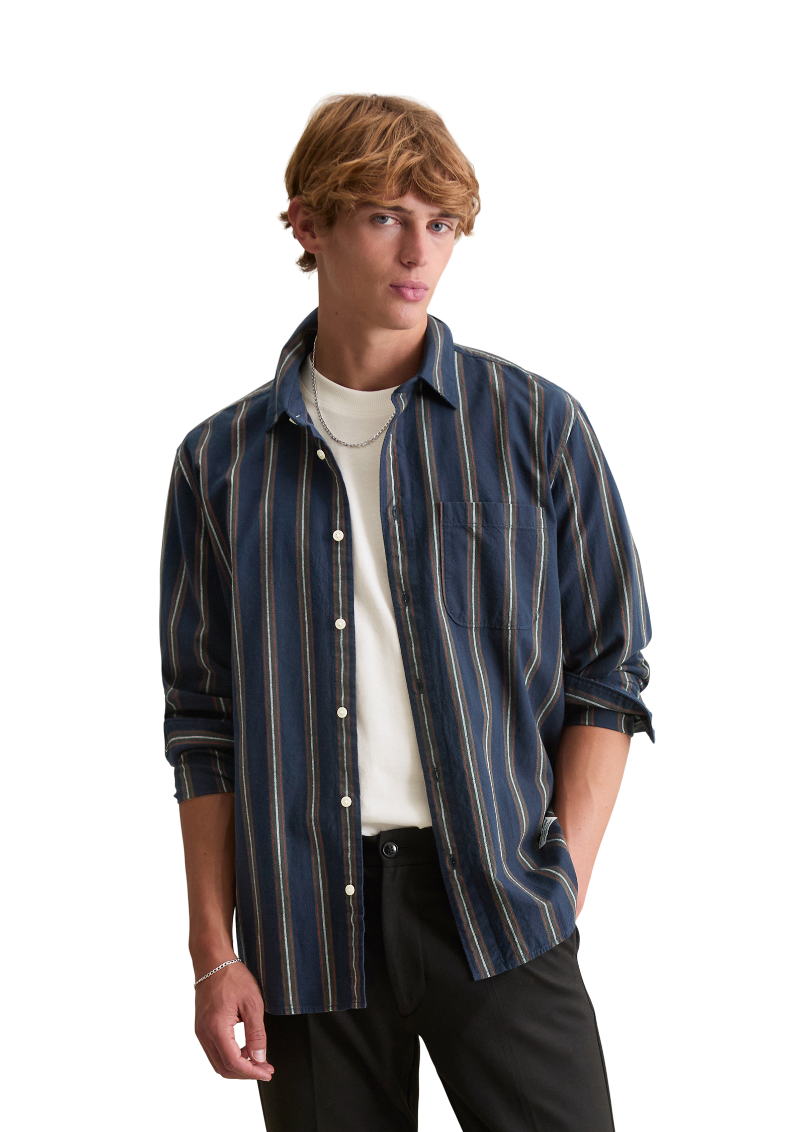 Chemise regular avec des rayures multicolores, MARC O’POLO DENIM
