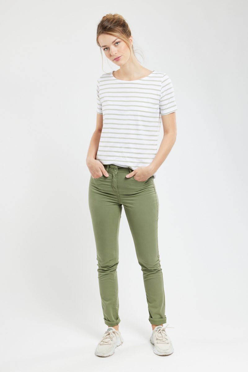 Pantalon coupe slim en coton, ARMOR-LUX
