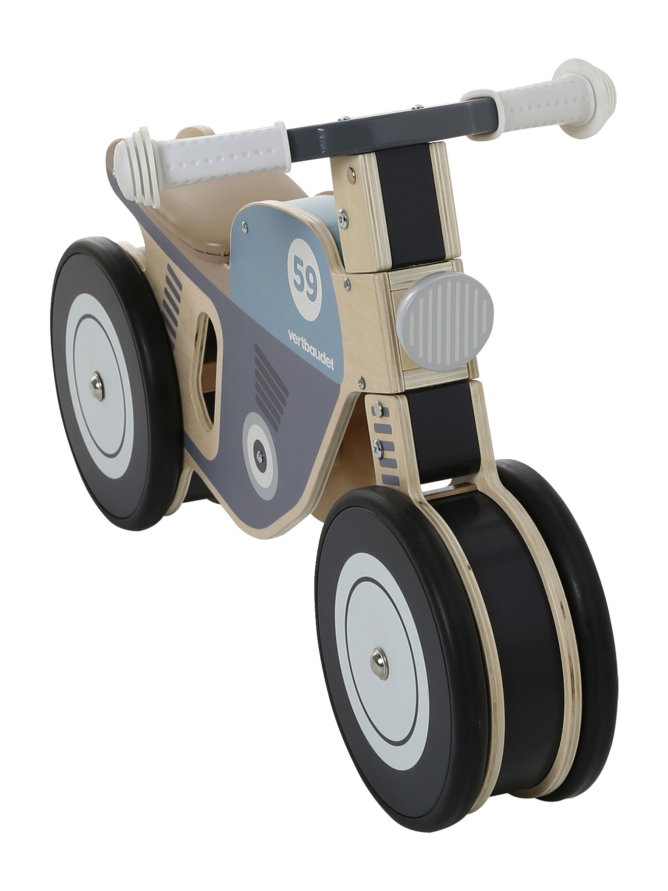 Porteur moto en bois FSC®, VERTBAUDET
