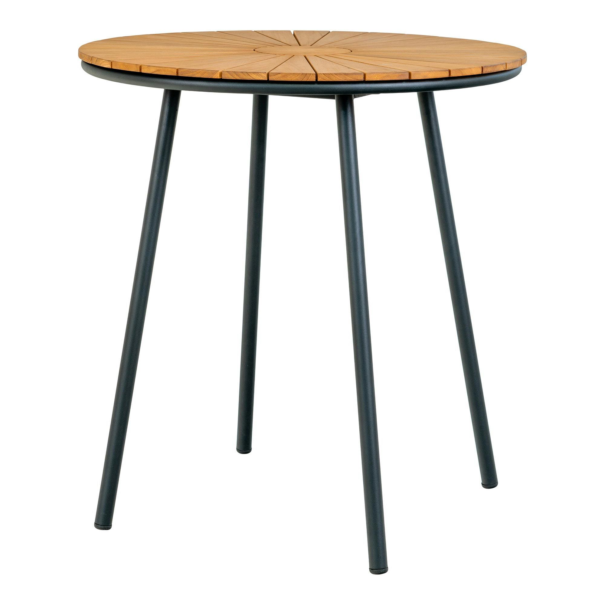 Table bistrot ronde en teck ø70 cm LAKEWOOD, PIER IMPORT