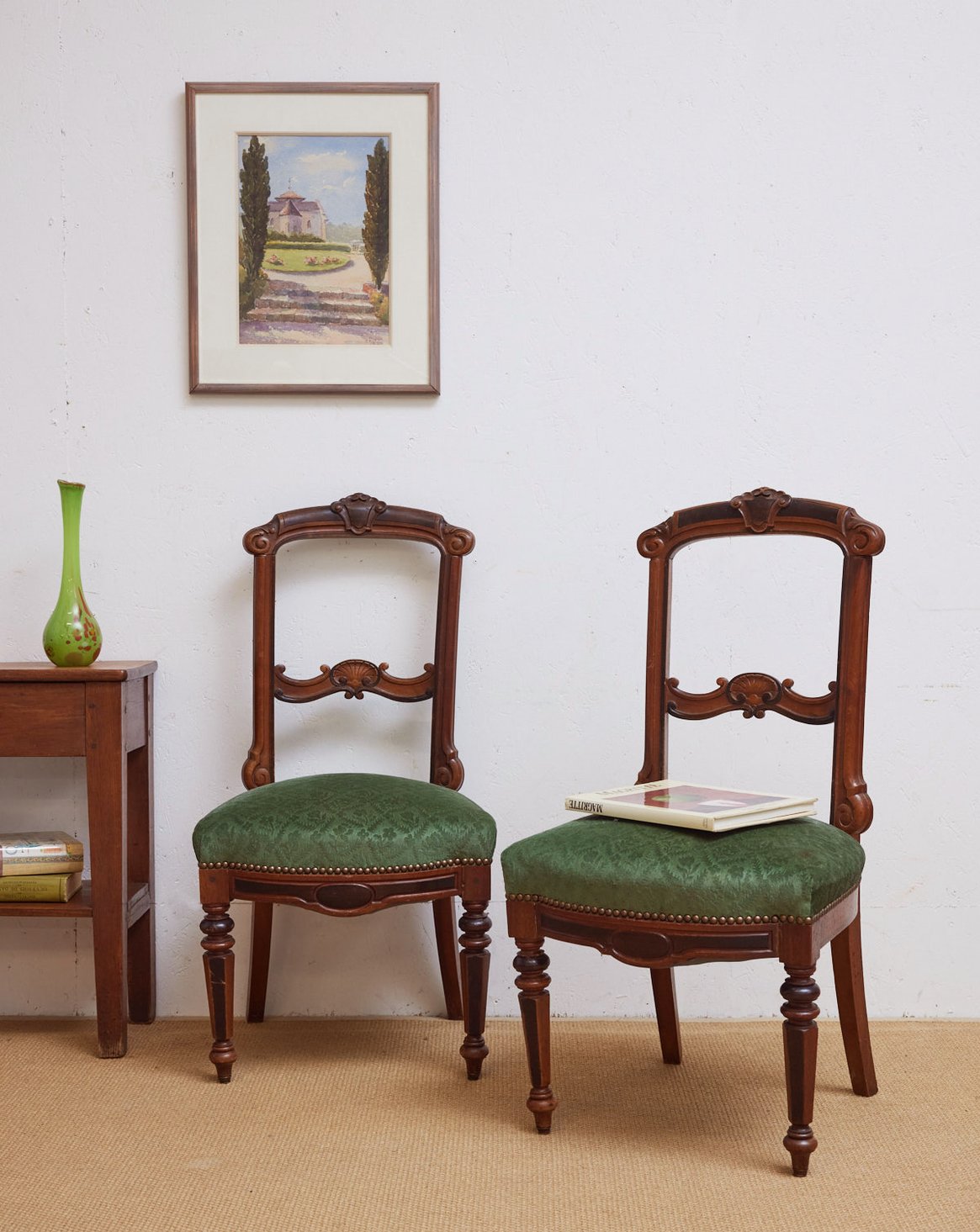 Paire de 2 chaises style Napoléon Claude N°1465 - Bon état, DEBONGOUT