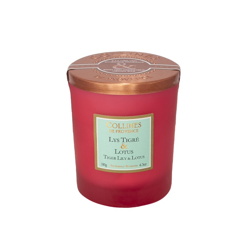 Bougie Parfumée Lys Tigré & Lotus, COLLINES DE PROVENCE