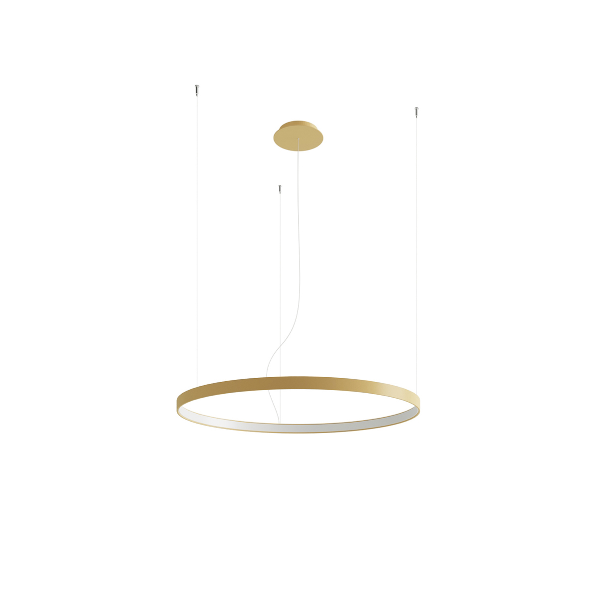 Lustre Aluminium Doré LED 1 Rio, EDEN