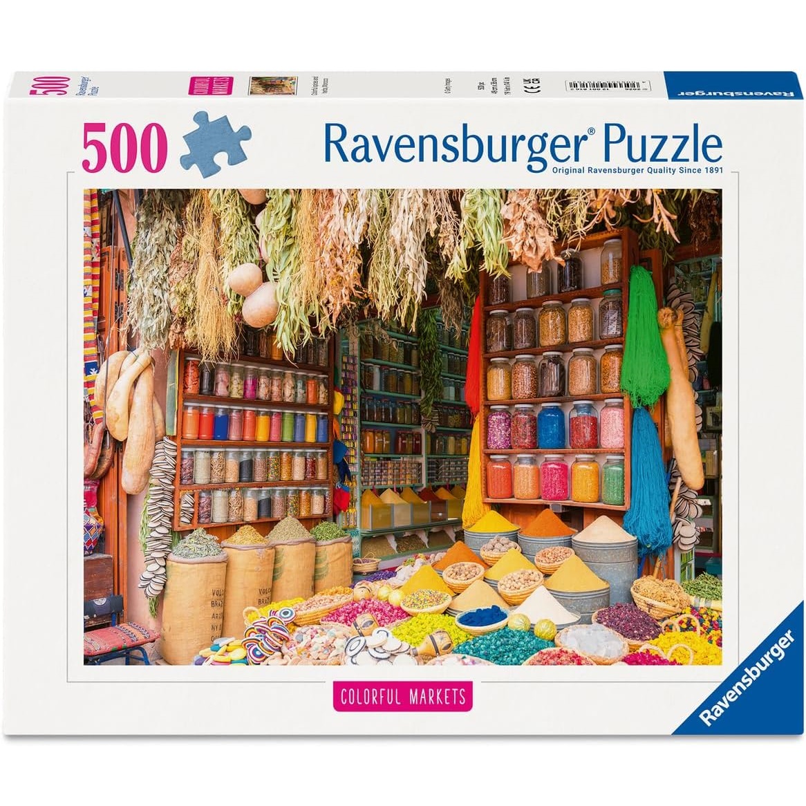 Puzzle Marché aux épices au Maroc 500 pcs, RAVENSBURGER